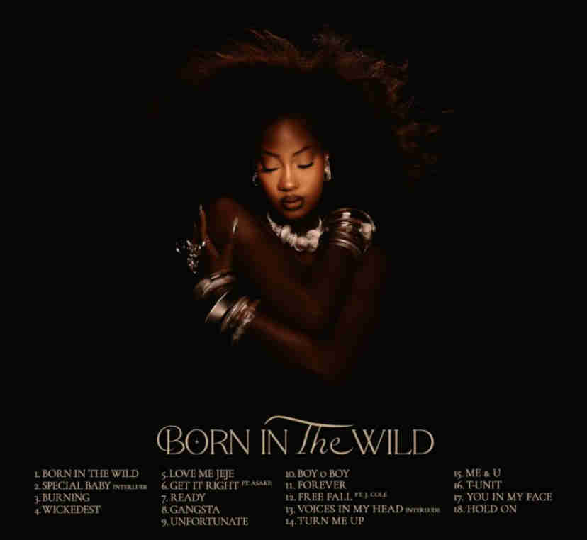 Tems Teases J.Cole Feature Off Her BORN IN THE WILD Album