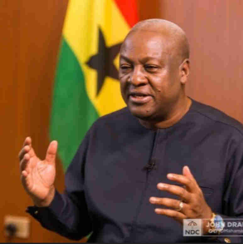 Mahama Pledges To End Free Fuel And Benefits For Government Officials