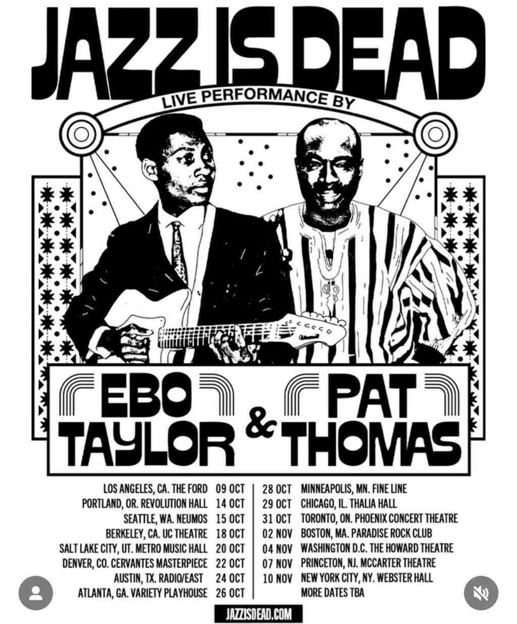  Ebo Taylor and Pat Thomas Bring Afro Vibes to The U.S. 